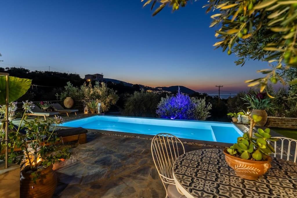 Skopelos Blue Heaven Pool Villa In Olive Grove Exterior photo