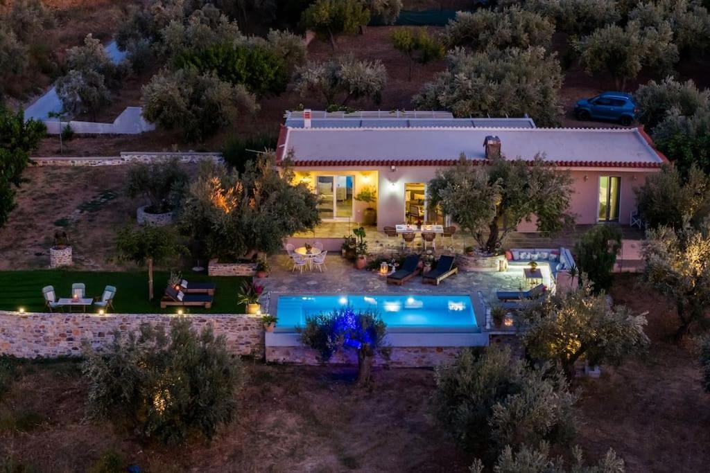 Skopelos Blue Heaven Pool Villa In Olive Grove Exterior photo